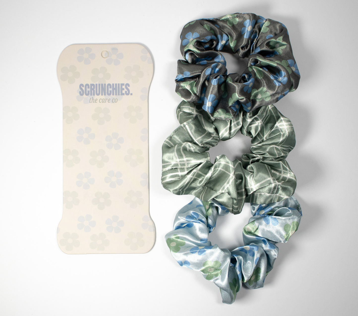 Floral Scrunchie set of 3