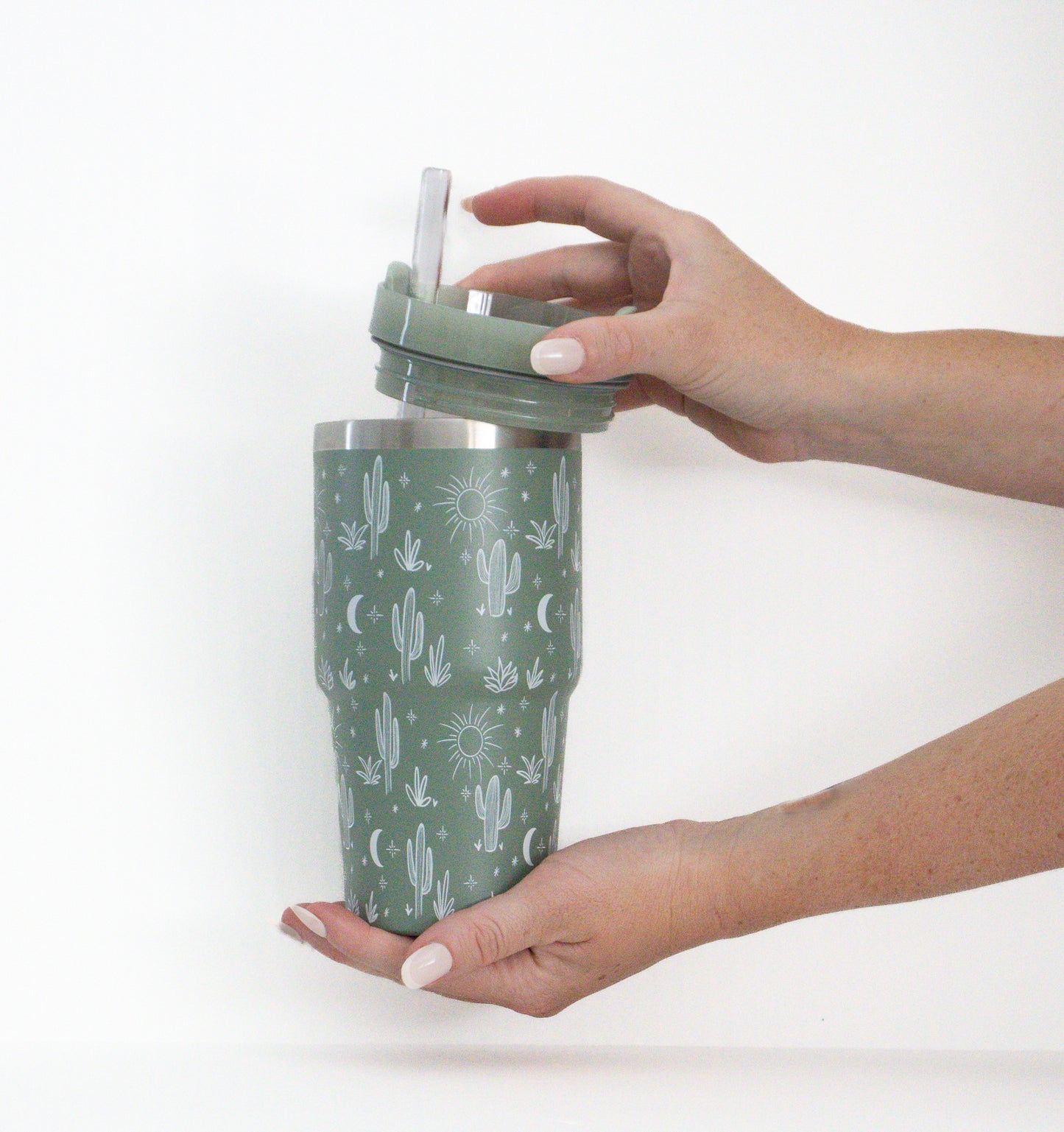 Green Cactus 20oz Tumbler