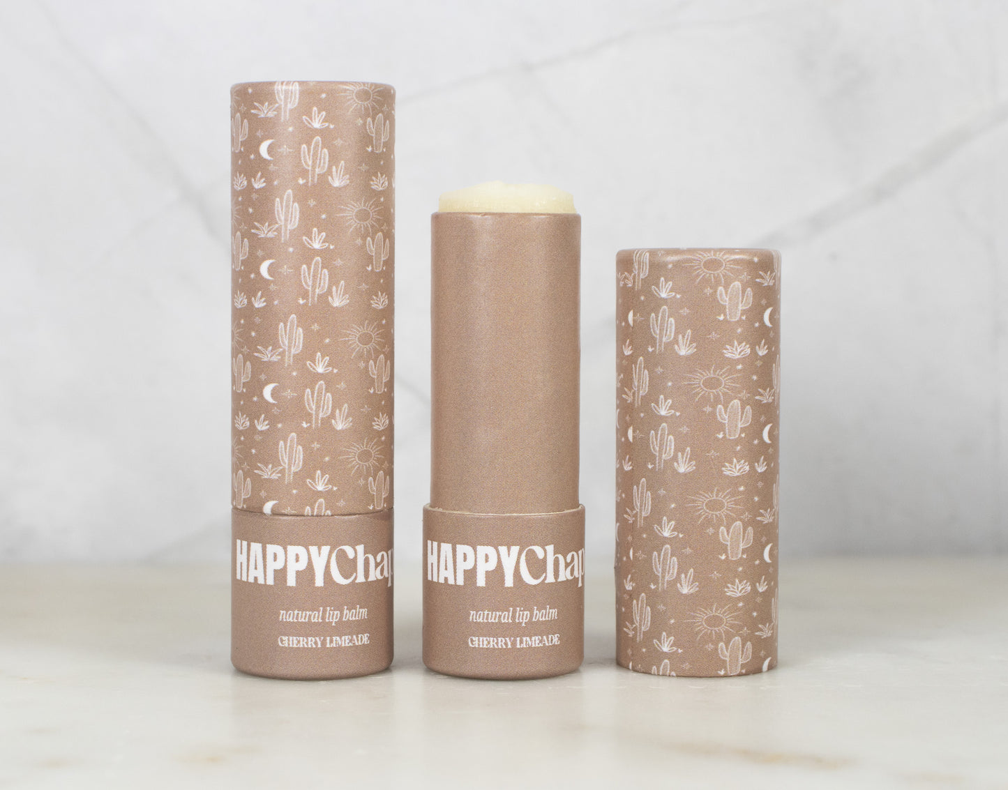 HappyChap Cherry Blossom Cactus Lip Balm