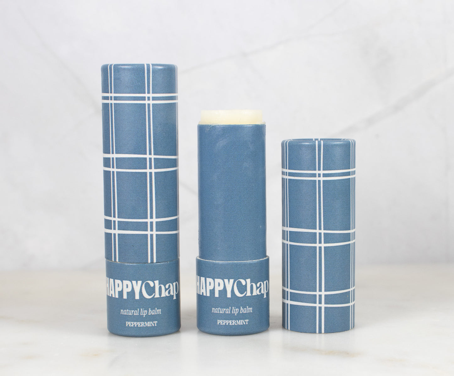 HappyChap Peppermint Plaid Lip Balm