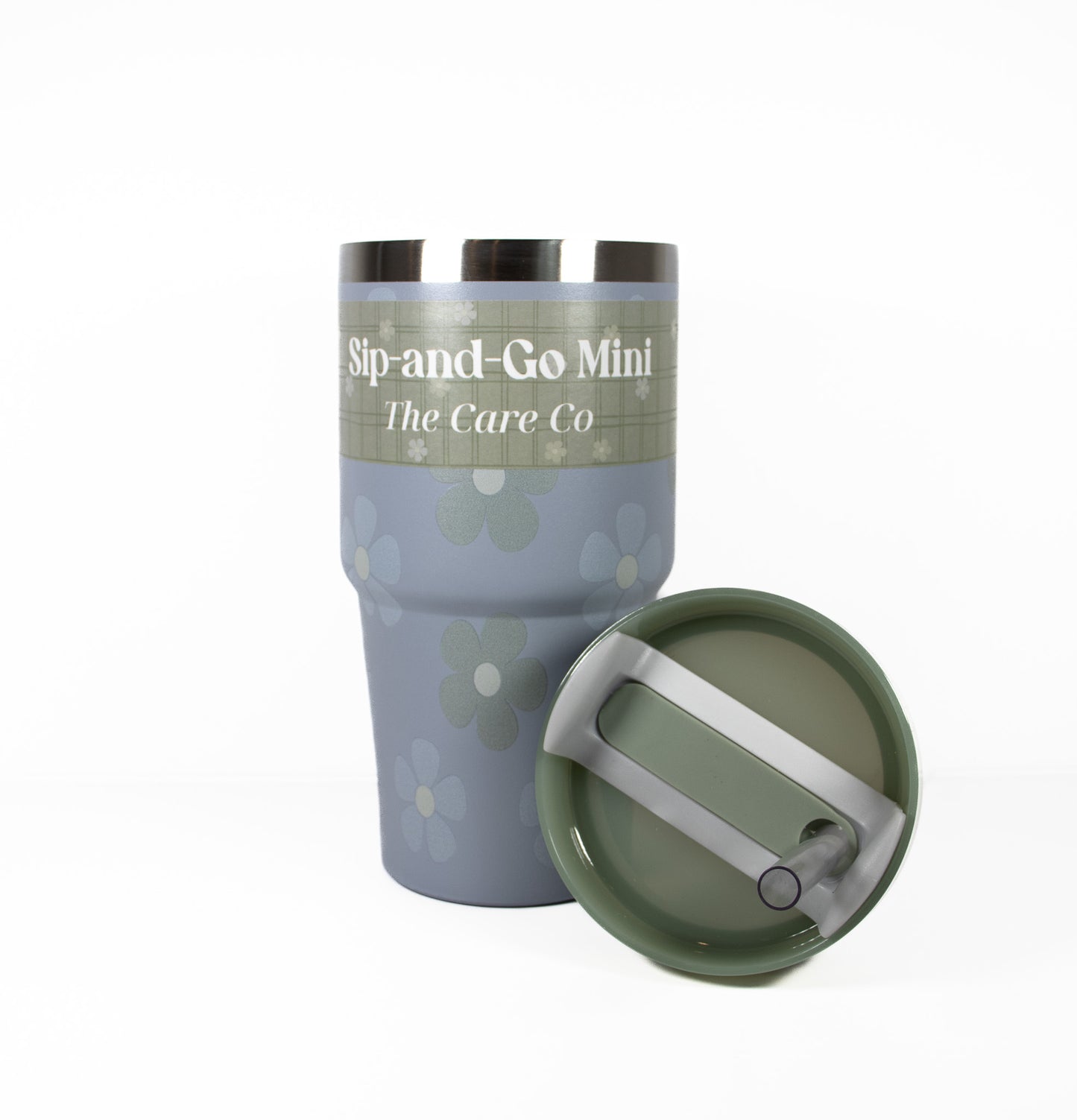 20oz Tumbler, Flower Print Mini Sip-and-Go Tumbler