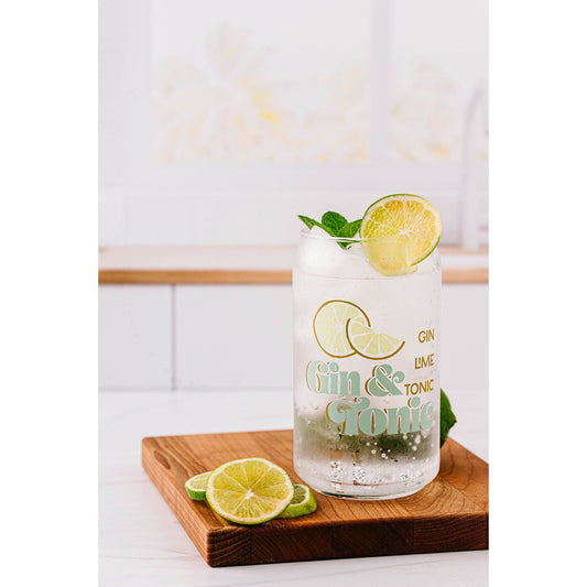 Gin and Tonic Cocktail Glass Can
