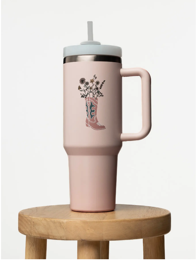 Western Wildflower 40oz Sip-and-Go Tumbler