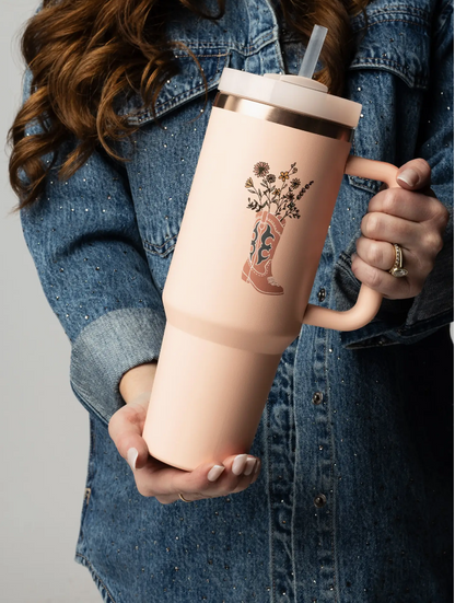 Western Wildflower 40oz Sip-and-Go Tumbler