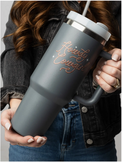 Howdy Cowgirl 40oz Sip-and-Go Tumbler